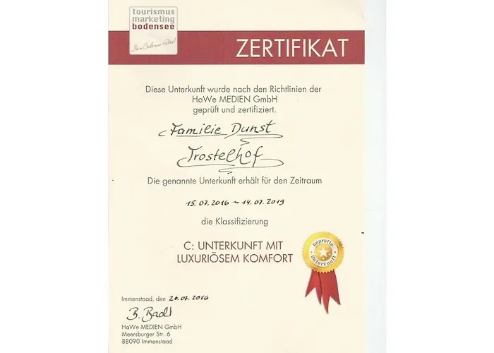 Trostelhof 3 Prázdninový dům Salem (Baden-Wurttemberg)